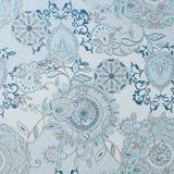 Madison Park Isla Shabby Chic Printed Cotton Shower Curtain MP70-5822 Blue