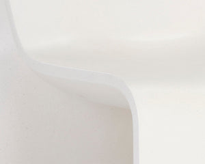 Sunpan ODYSSEY Lounge Chair - Sculptural White Seating for Modern Spaces, Ergonomic Comfort & Style 106445