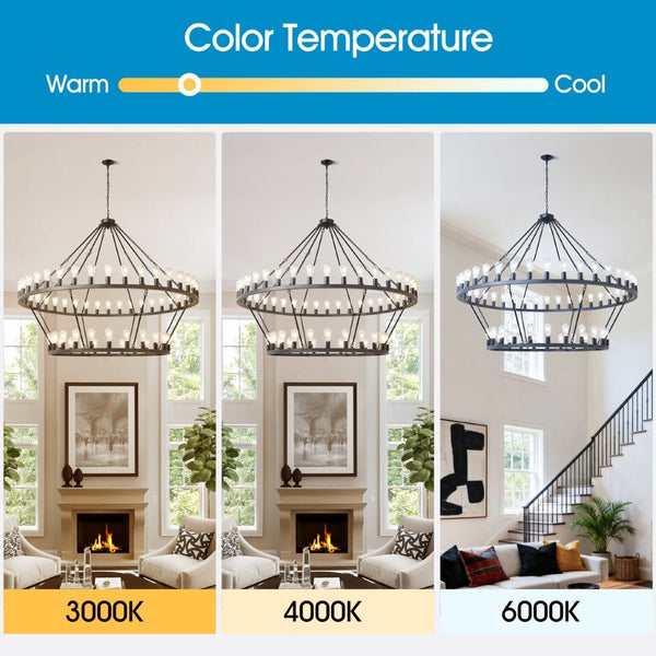 English Elm 59.06 Inch Matte Black Wagon Wheel Chandelier 54 Light Farmhouse Grand Entryway W5008P389266