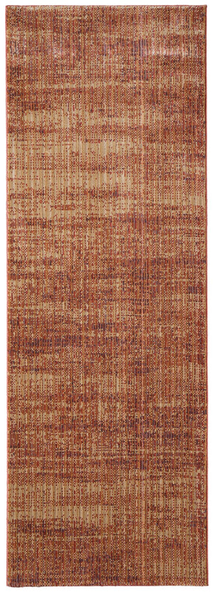 Feizy Rugs Deja Modern Low-pile Rug - Turkish Crafted With Polyester For Stylish Comfort In Any Room Decor Brown,Red,Tan Polypropylene,Polyester Dja39pjfter000i02