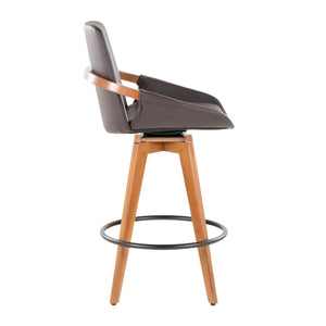 English Elm Dining/accent Chair Solid Wood Tapered Legs Cream Upholstery Mid-century Modern Seating B202P471197