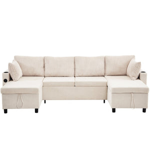 English Elm Swivel Barrel Accent Chair Chenille Tufted Round Club Seat for Living Room Lounge Beige N719S002230A