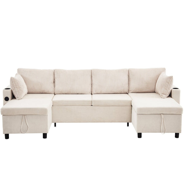 English Elm Swivel Barrel Accent Chair Chenille Tufted Round Club Seat for Living Room Lounge Beige N719S002230A
