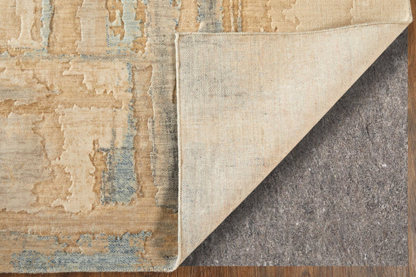 Feizy Rugs Jaxson Abstract High-low Pile Wool/Nylon Rug - Contemporary Hand-carved Design For Elegant Spaces Tan,Brown,Gray Wool,Nylon Jxn39q0fblumlte70