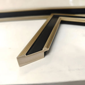 English Elm Set Of 3 Black And Gold Abstract Prints – Modern Luxury Framed Wall Art For Living Room & Bedroom T3976P383232-GIGA