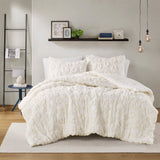 Intelligent Design Larissa Modern/Contemporary Animal Chenille Comforter Set ID10-2420 Off-White