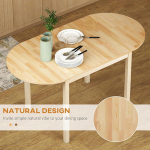 English Elm Dfw Solid Pine Drop Leaf Dining Table Expandable Space Saving Design for Small Homes W2301P425832