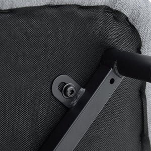 English Elm Comfortable Linen-Cotton Dining Chairs Set of 4 Light Gray - Breathable Fabric, Rounded Back, Black Metal Legs, Easy Assembly and Stable Anti-Slip Feet W1512P370711