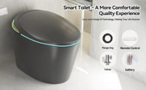 English Elm Unique Smart One Piece Toilet with Bidet Foot Sensor Auto Lid Warm Dryer Night Light W3133P384914