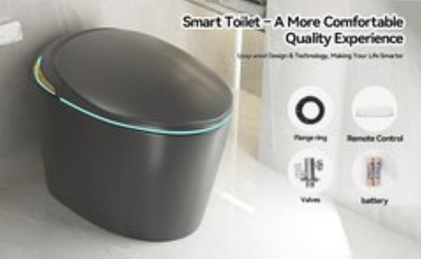 English Elm Unique Smart One Piece Toilet with Bidet Foot Sensor Auto Lid Warm Dryer Night Light W3133P384914