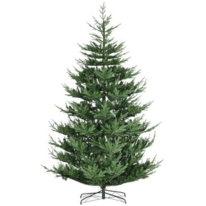 English Elm Homcom 9-Foot Lifelike Pine Christmas Tree With 1939 Branches, Easy Setup, Sturdy Base & Green Decor W2225P229268