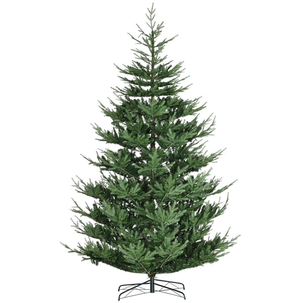 English Elm Homcom 9-Foot Lifelike Pine Christmas Tree With 1939 Branches, Easy Setup, Sturdy Base & Green Decor W2225P229268