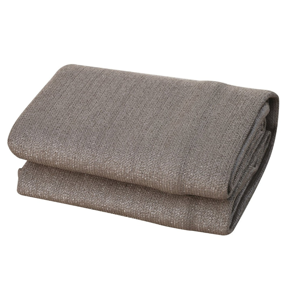 English Elm Outsunny 13' X 20' Uv-Blocking Sun Shade Sail Canopy For Patios, Decks & Yards - Brown With D-Rings W2225P217699-GIGA