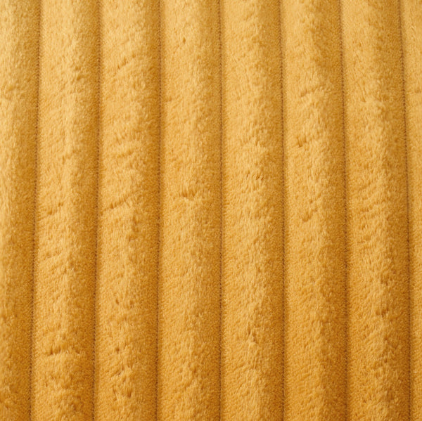 English Elm 79 Corduroy Sofa Bed Foldable Double Convertible Sleeper with Folding Armrests for Compact Living Rooms Yellow W2290P250581