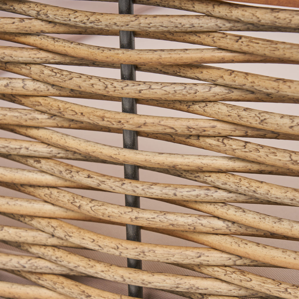 English Elm Christopher Knight Home® - LINWOOD Handcrafted Left-Arm Sofa in Beige with Acacia Wood, Teak Finish, Water-Resistant Cushions 66381.00BGE