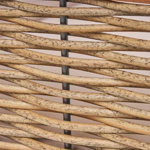 English Elm Christopher Knight Home® - LINWOOD Acacia Wood & PE Rattan 3-Piece Sectional Set with Water-Resistant Beige Cushions, Teak Finish 66381.00-66382.00-65734.00BGE