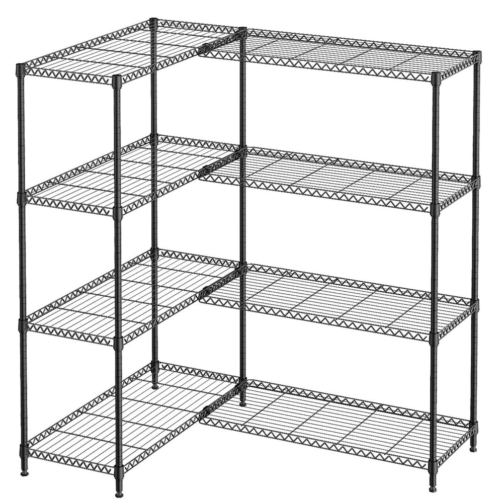 English Elm 4 Tier Carbon Steel Wire Shelving Unit 1200 Lb Capacity Garage Pantry Organizer W5386P480969