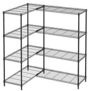 English Elm 4 Tier Carbon Steel Wire Shelving Unit 1200 Lb Capacity Garage Pantry Organizer W5386P480969