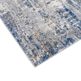 Madison Park Harley Modern/Contemporary Abstract Area Rug MP35-7583 Blue/Cream