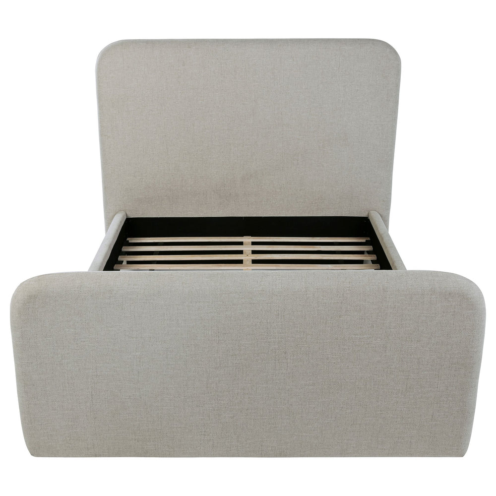 English Elm Kendra Grey Queen Platform Bed - Stylish Upholstered Design, Contemporary Comfort, Versatile Elegance B062S01062