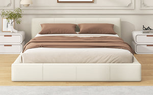 English Elm Christopher Knight Home® - [Stylish Stylish Beige Upholstered Bed – Modern Comfort & Durability For Your Bedroom, Fits All Mattress Sizes N769P241233K