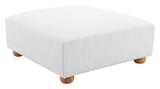 Tayte Ottoman White 110304 Zuo Modern