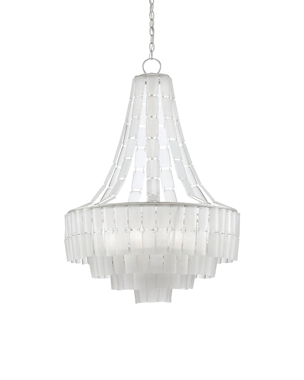 Currey & Company Vintner Recycled Glass Chandelier with Wrought Iron Frame for Dining Room Ambiance 9000-0159