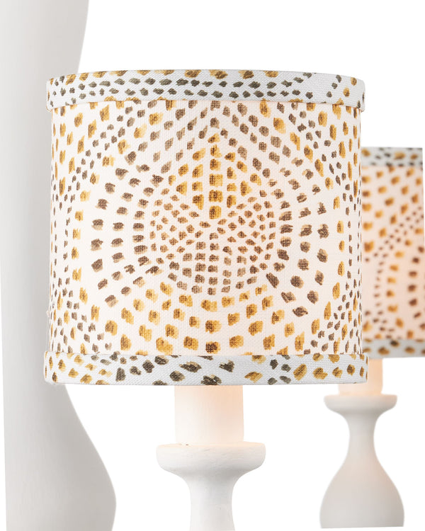 Currey & Company Ludwig Eight Arm Wrought Iron Chandelier Gesso White Sculptural Candelabra for Formal Spaces 9000-1340