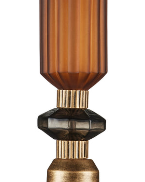 Currey & Company Mandeville Faceted Glass Pendant Light Antique Gold Iron Retro Modern Dining Room 9000-1349