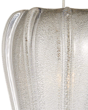 Currey & Company Calmar Handcrafted Venetian Art Glass Bubble Pendant Light for Kitchen or Entryway 9000-1368