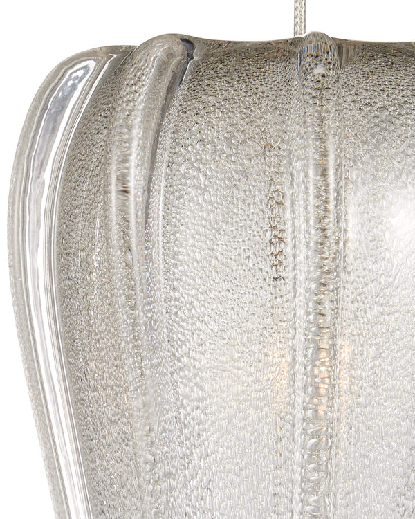Currey & Company Calmar Handcrafted Venetian Art Glass Bubble Pendant Light for Kitchen or Entryway 9000-1368