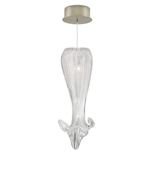 Currey & Company Calmar Handcrafted Venetian Art Glass Bubble Pendant Light for Kitchen or Entryway 9000-1368
