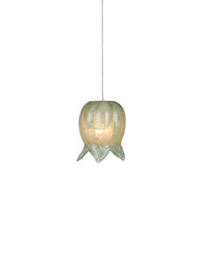 Currey & Company Polpo Green Art Glass Pendant Handcrafted Venetian Sculptural Light for Dining Areas 1-Light Round 9000-1395