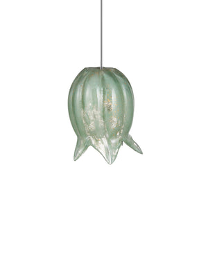 Currey & Company Polpo Green Art Glass Pendant Handcrafted Venetian Sculptural Light for Dining Areas 15-Light Linear 9000-1399