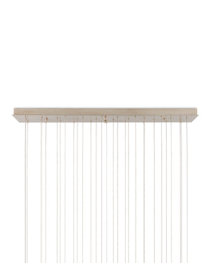 Currey & Company Polpo Green Art Glass Pendant Handcrafted Venetian Sculptural Light for Dining Areas 30-Light Linear 9000-1400