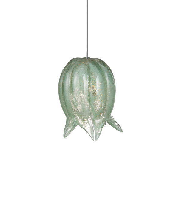 Currey & Company Polpo Green Art Glass Pendant Handcrafted Venetian Sculptural Light for Dining Areas 36-Light Round 9000-1401