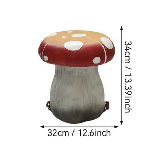 English Elm 14" Pineapple Resin Stool Sculpted Tropical Accent for Patio Balcony or Living Room W5709P460838