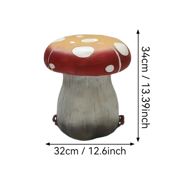English Elm 14" Pineapple Resin Stool Sculpted Tropical Accent for Patio Balcony or Living Room W5709P460838