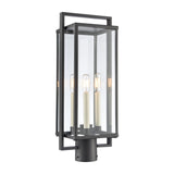 Gladwyn 21.5'' High 3-Light Outdoor Post Light - Matte Black 90005/3 Elk Lighting