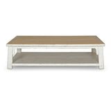 Lilys Amalfi Two Tones Coffee Table Antique Off White 67X43X18 -10% Discount 9001-L