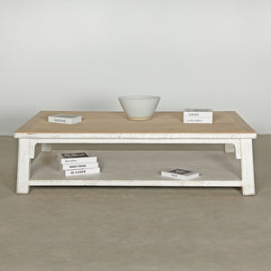 Lilys Amalfi Two Tones Coffee Table Antique Off White 67X43X18 -10% Discount 9001-L