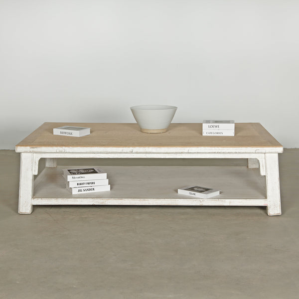 Lilys Amalfi Two Tones Coffee Table Antique Off White 67X43X18 -10% Discount 9001-L