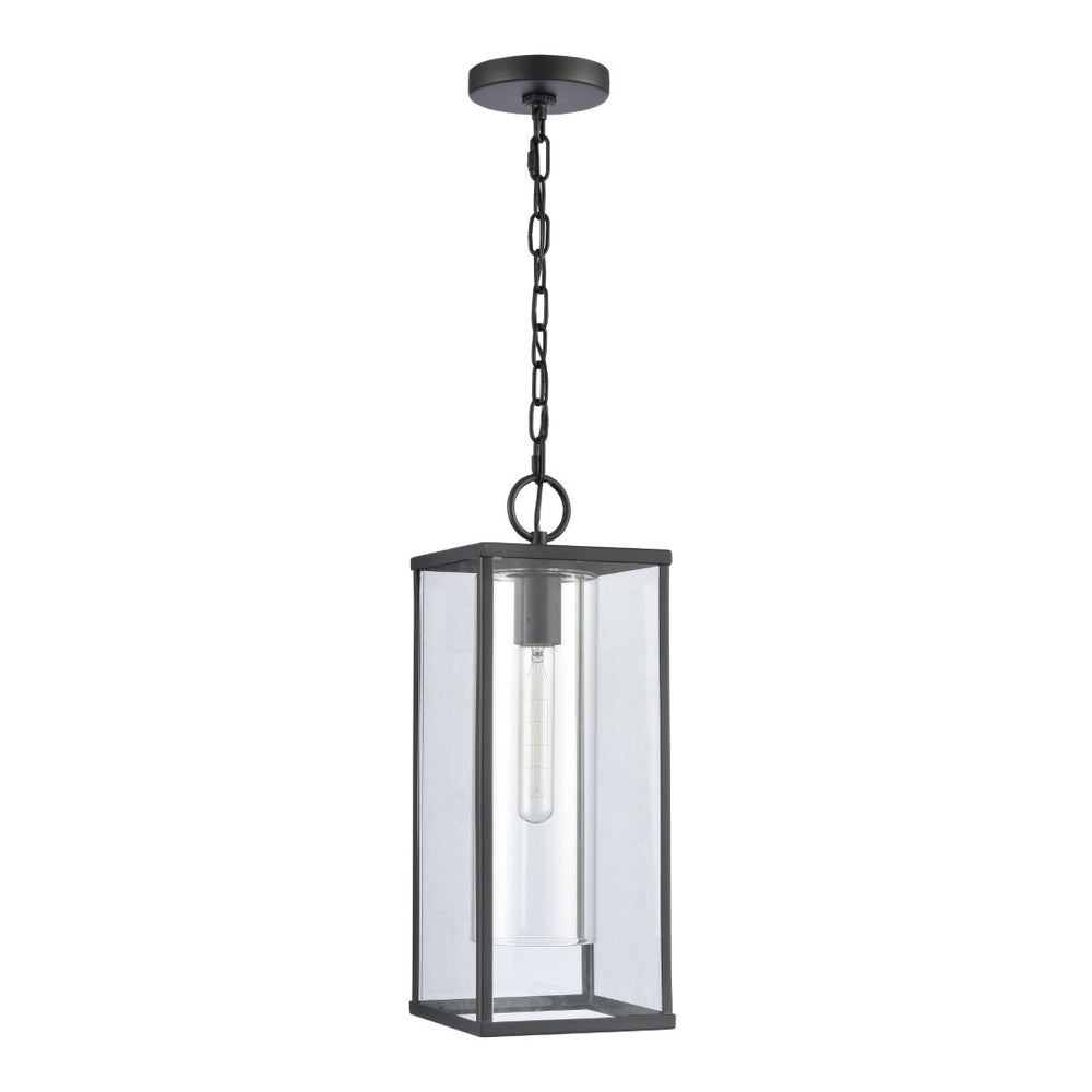 Augusta 7'' Wide 1-Light Outdoor Pendant - Matte Black 90013/1 Elk Lighting