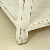 Lilys Amalfi Two Tones Side Table Antique Off White 22X22X24H 9002