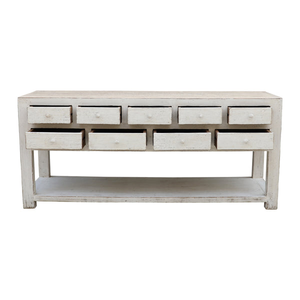 Lilys Amalfi Two Tones Sideboard Nine Drawers Antique Off White 75X18X33H 9005