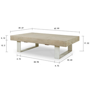 Lilys Amalfi Heritage Coffee Table With Off White Metal Leg 9006