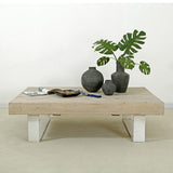 Lilys Amalfi Heritage Coffee Table With Off White Metal Leg 9006