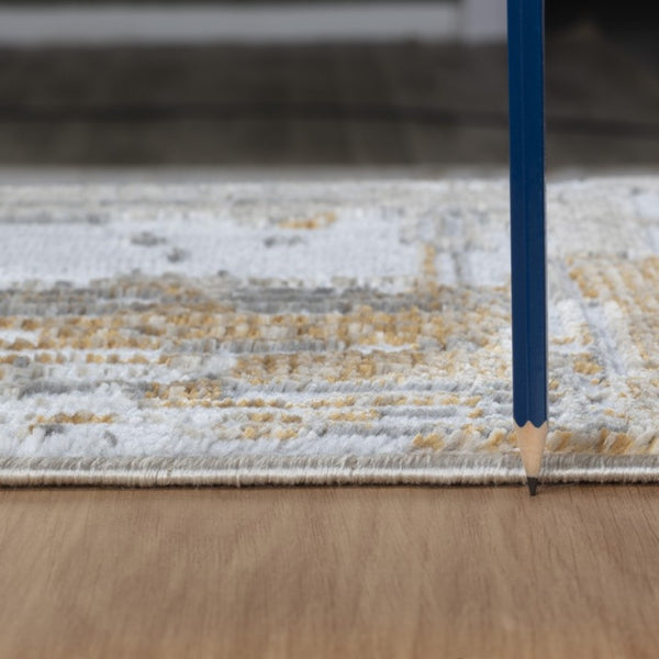 English Elm Textures Multi-Toned 5 Ft. 3 In. X 7 Ft. Durable Area Rug – Soft, Stain-Resistant, Stylish Comfort! B186P181132-GIGA