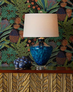 Currey & Company Sulawasi Blue Shells - Unique Dark Clay Barnacle Sculpture With Ocean-inspired Deep Blue Glaze Blue Ceramic 1200-1046-currey-company