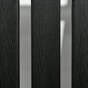 English Elm Outsunny All-Weather Rocking Chair - Rustic High Back, Oversized Seat, 350Lbs Capacity, Black Comfort W2225P217088-GIGA